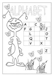 English Worksheet: Alphabet