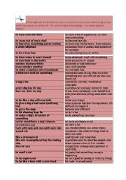 English Worksheet: animal expressions