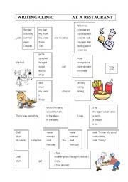 English Worksheet: Writing clinic: Eating out