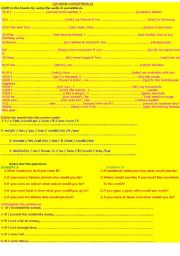 English Worksheet: SECOND CONDITIONAL
