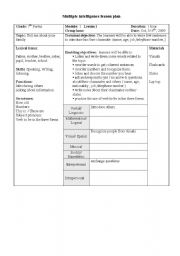 English worksheet: group session for bigginners