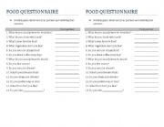 Food Questionnaire