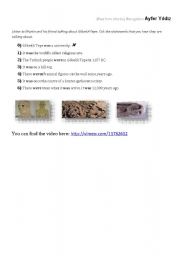 English Worksheet: was / were