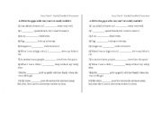 English Worksheet: can/could