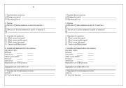 English worksheet: 6TH GRADE VERB TO BE EXERCISES AND VOCABULARY