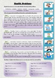 English Worksheet: Health Problems