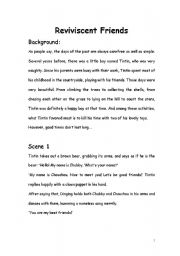 English worksheet: Short playReviviscent Friends6 pages