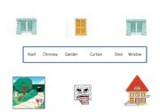 English worksheet: Find house words