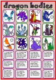 English Worksheet: Dragon Bodies