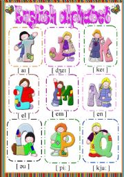 English Worksheet: English alphabet part two