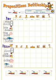 Garfield prepositions Battleship