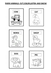 English Worksheet: FARM ANIMALS 