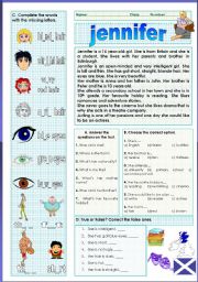 English Worksheet: describing people (05.02.12)