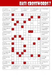 Easy Crosswords 7