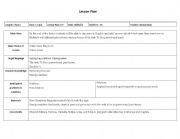 English worksheet: Lesson Plan verb To Be years