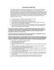 English Worksheet: Create a NewsPaper