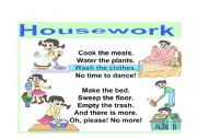 English worksheet: housework