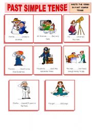 English Worksheet: PAST SIMPLE TENSE