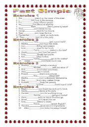 English Worksheet: Grammar from A to Z Past Simple regular and irregular verbs (6-25) 