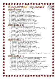 English Worksheet: Grammar from A to Z Reported Speech (Questions)  (15-25) 