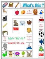 English Worksheet: Noun boardgame