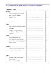 English Worksheet: Statue of Liberty