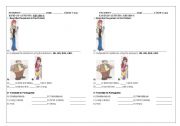 English worksheet: REVIEW 6 6TH GRADE, DESCRIBING PEOPLE, PRONOUNS HE, HIS, SHE, HER