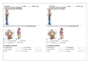 English Worksheet: REVIEW 6 6TH GRADE, DESCRIBING PEOPLE, PRONOUNS HE, HIS, SHE, HER