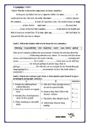 language part of mid term test n2 for 9th form