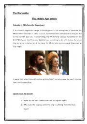 English worksheet: The Blackadder. Middle Agles. Witchsmeller Pursuivant