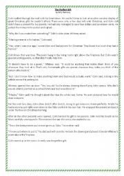 English Worksheet: Christmas Reading
