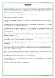 English worksheet: Christmas Reading