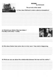 English Worksheet: Psycho