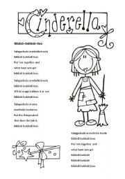 English Worksheet: Cinderella 1 of 3