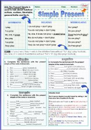 English Worksheet: Simple Present  (06.02.12)