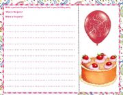 English Worksheet: birthday postcard