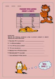 English Worksheet: Subject and Object Pronouns 