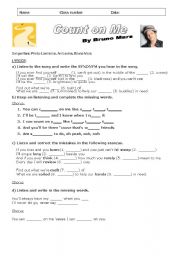 English Worksheet: Bruno Mars 