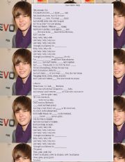 English Worksheet: Justin Bieber -Baby