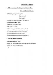 English worksheet: The Golden Compass