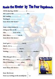 English Worksheet: Rosie the Riveter _ Song by the 4 Vagabonds