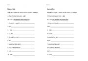English worksheet: Exrpess Quiz on Numerals