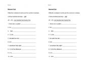 English Worksheet: Exrpess Quiz on Numerals