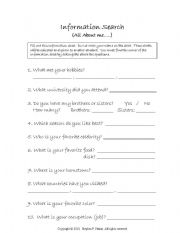 English worksheet: Introduction