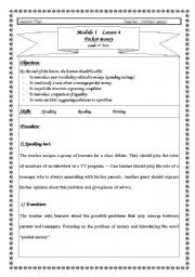 English Worksheet: pocket money