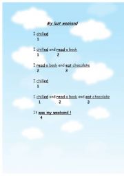 English Worksheet: My last weekend