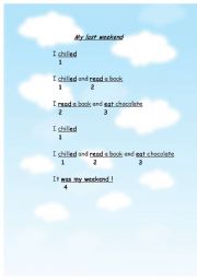 English worksheet: My last weekend