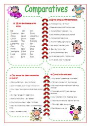 English Worksheet: Comparatives