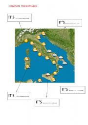 English Worksheet: WEATHER 