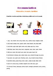 English Worksheet: Pronunciation